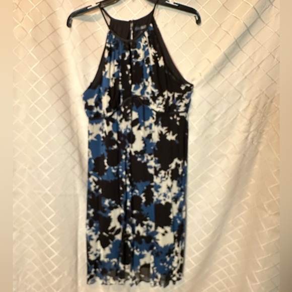 Beautiful Eva Blue black and blue dress, size 12 - Picture 1 of 6
